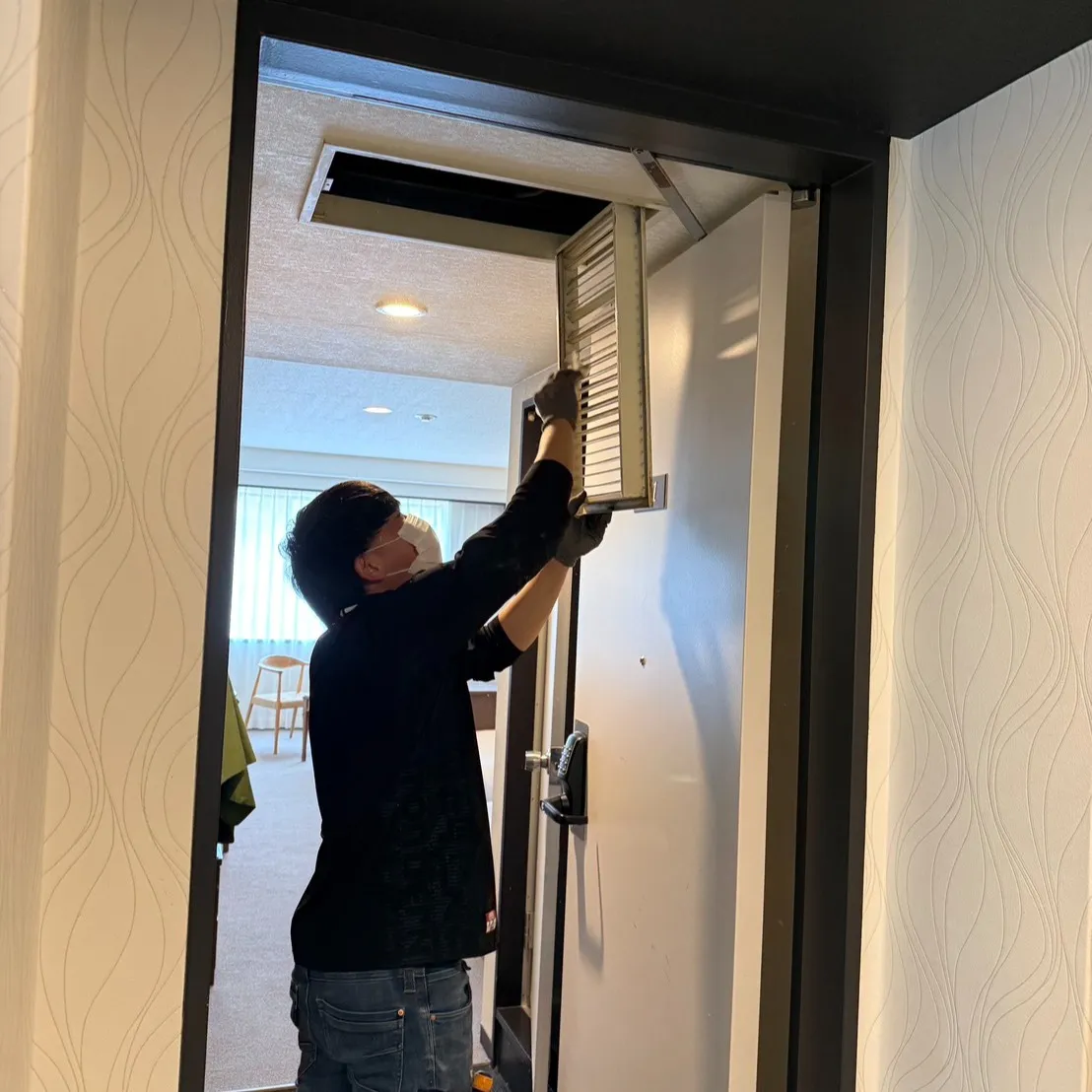 先日、大洗町⛱の施設で空調設備の清掃メンテナンスを行いました...